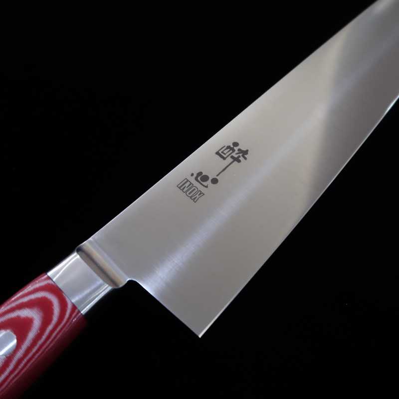 SUISIN Gyuto INOX PREMIUM Micarta Handle Red/White (210/240cm)