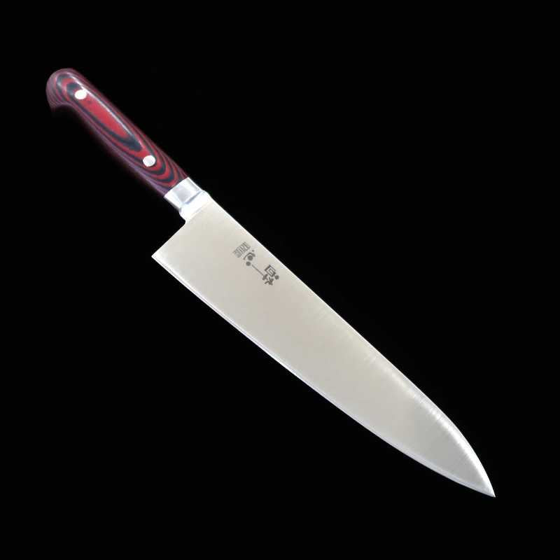 Suisin INOX PREMIUM gyuto, mango de micarta rojo/negro (210/240 mm)