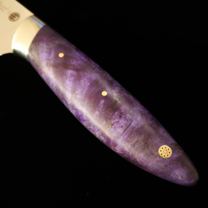 Gyuto Asurah x Miura VG10 Acabamento Espelhado Cabo Personalizado Azul  (210mm)