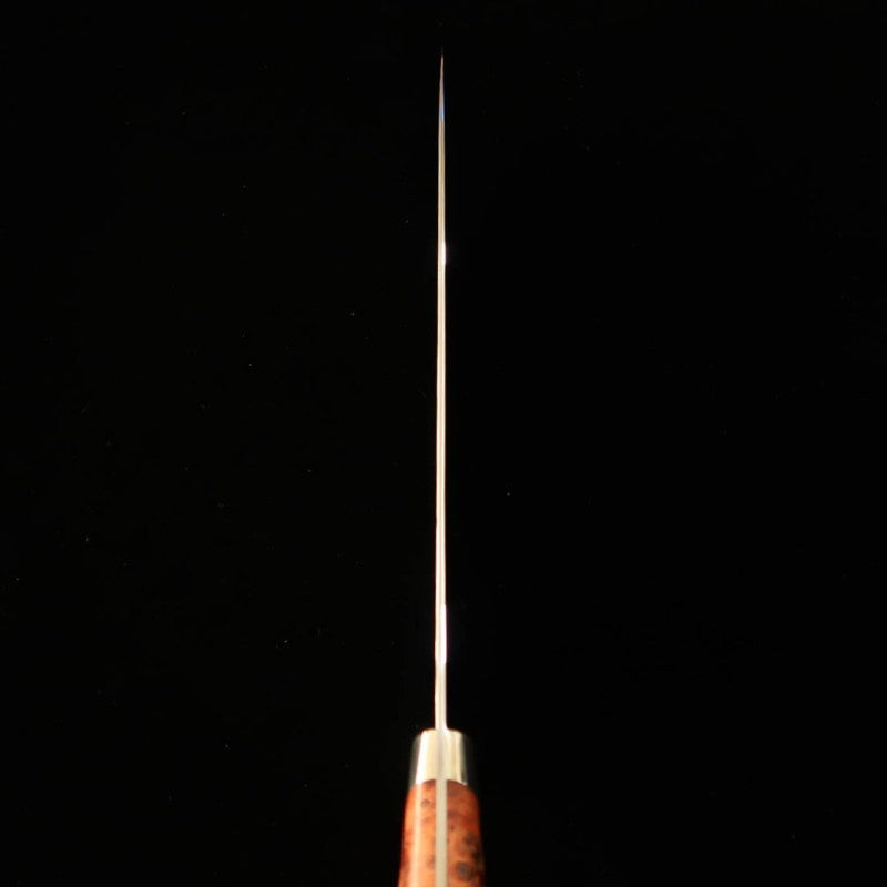 Gyuto Asurah x Miura VG10 Acabamento Espelhado Cabo Personalizado Laranja (240mm)