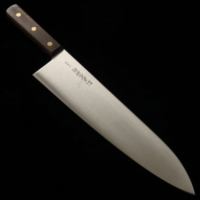 Masahiro MASAHIRO Couteau de chef pour produits surgelés, semi-inox, manche en stratifié (300 mm)