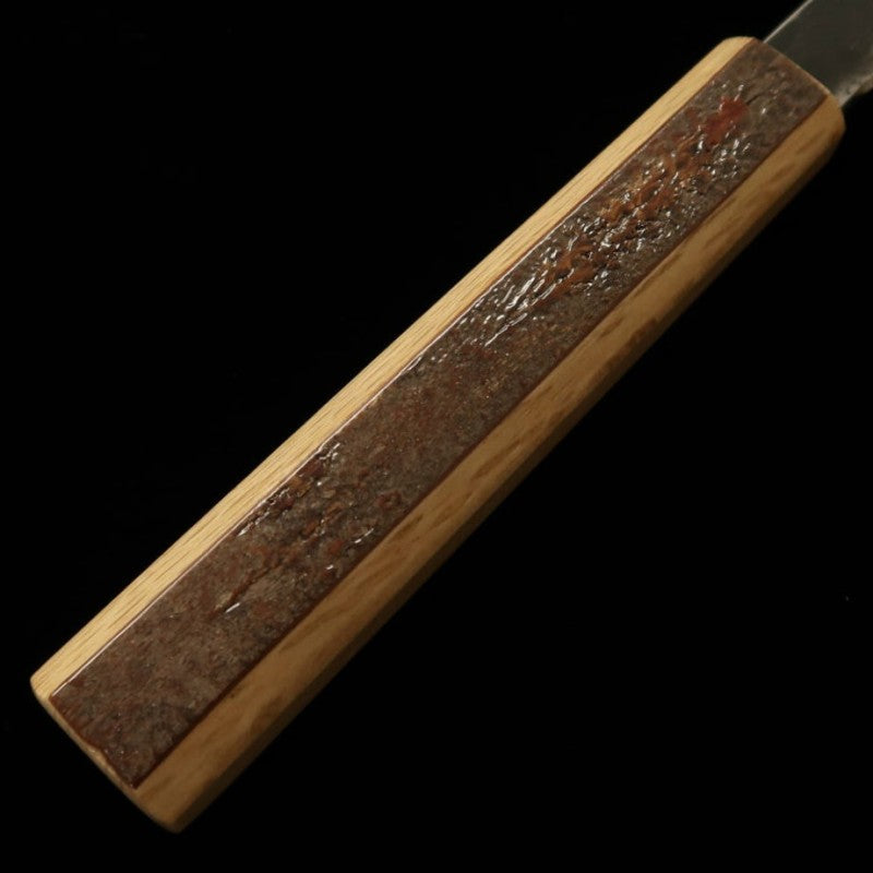 Hado Gyuto Aogami #1 Kurouchi Damasco cabo de casca de cerejeira com padrão marmorizado (210/240mm)