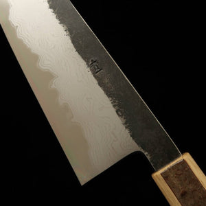 Hado Gyuto Aogami #1 Kurouchi Damasco cabo de casca de cerejeira com padrão marmorizado (210/240mm)