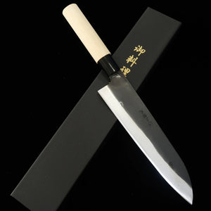 HIDARI YORIMITSU - Gyuto SK - Acabamento preto - Cabo de magnólia (210mm)