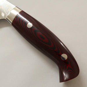Gyuto YUTA KATAYAMA “Akatsuki” SG2 Damasco, mango de micarta (210/240 mm)