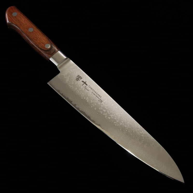 Kyoto KYOTO serie madera reforzada Gyuto AUS8 Damasco (180/210 mm)