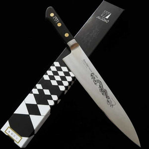 Misono Gyuto EU Carbon with Dragon Engraving (240-300mm)
