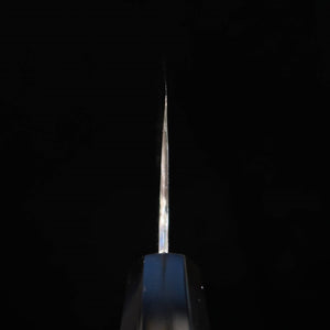 MIURA Itadaki Miura, Tanaka Giichi, gyuto acier Shirogami n°2, finition shinogi, manche octogonal en ébène (240 mm)
