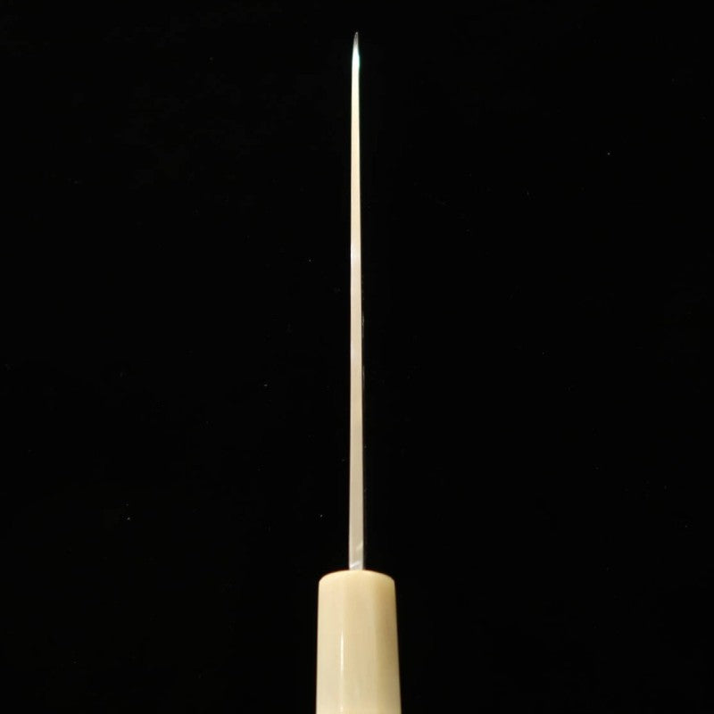 Gyuto MIURA Obidama White Steel, Fully Blurred Finish, Magnolia Octagonal Handle (210mm) 