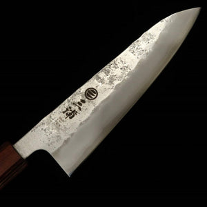 Gyuto MIURA, Ginsan Steel, Nashiji, Keyaki Octagonal Handle (180mm) 