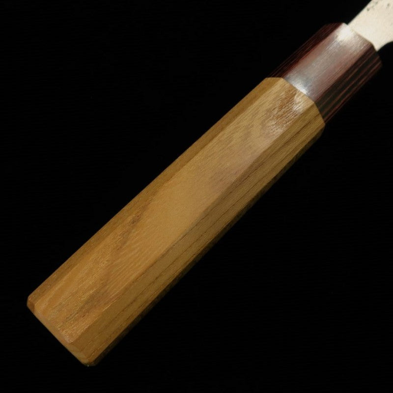 Gyuto MIURA, Ginsan Steel, Nashiji, Keyaki Octagonal Handle (180mm) 