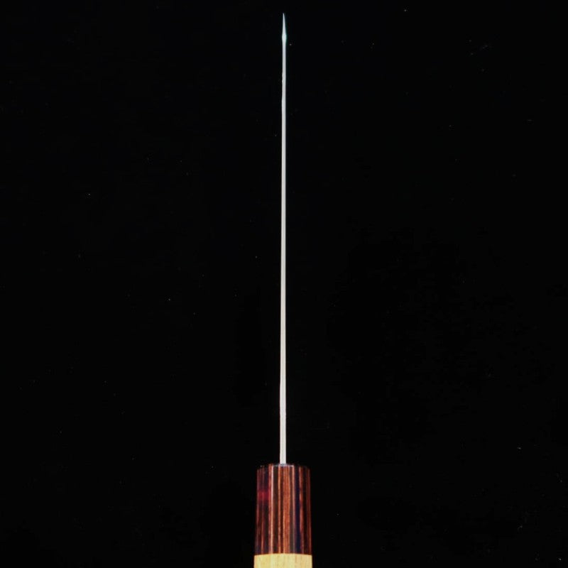 Gyuto MIURA AUS10, patrón de olas, níquel damasco, mango de olmo (210mm)