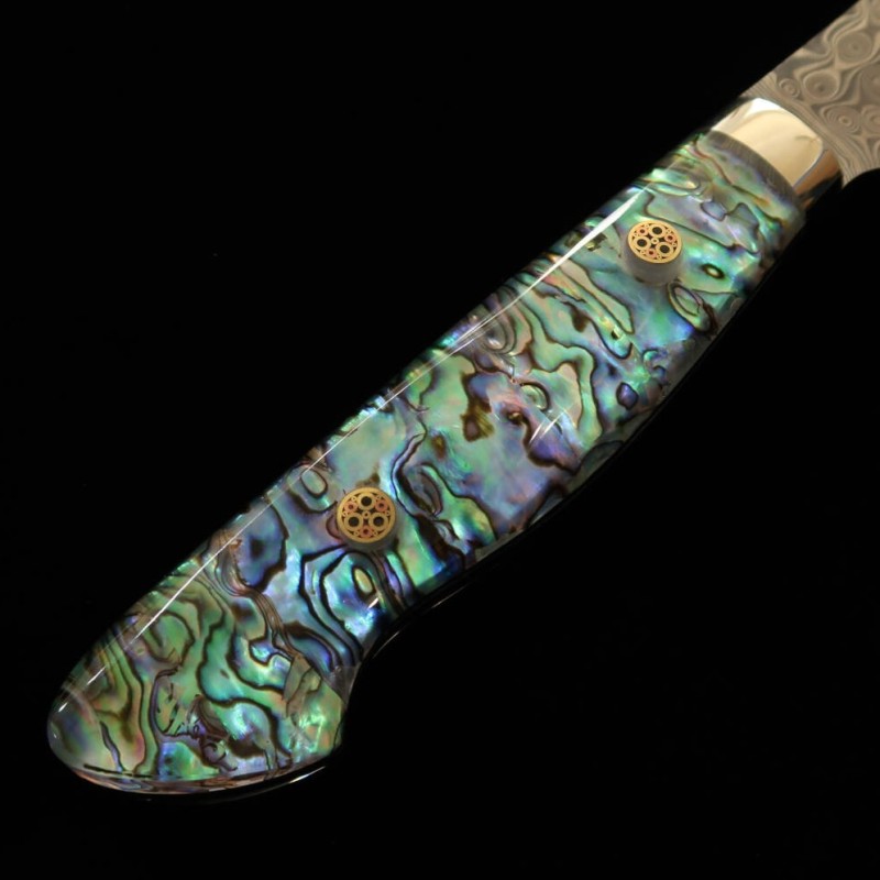 Gyuto NIGARA SG2 Polished Hammered Markings with Mother of Pearl Handle (240mm) 