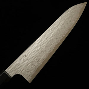 二唐刃物鍛造所 NIGARA VG XEOS 槌目ダマスカス 牛刀 黒檀柄 (210/240mm)