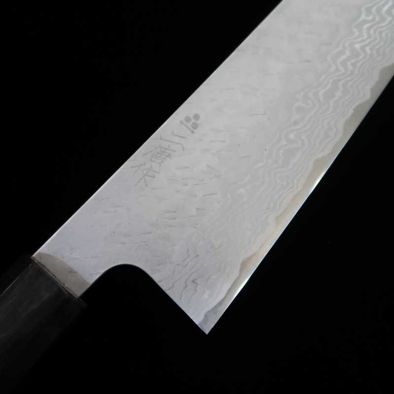Forja de cuchillos NITOU Nigara VG10 Damasco martillado Gyuto mango de wengué (210/240 mm)