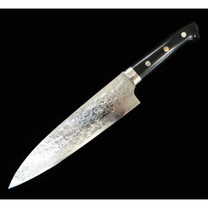 佐治武士 SAJI TAKESHI R2 ダイヤモンドフィニッシュ 牛刀 ブラックマイカルタハンドル  (210mm)