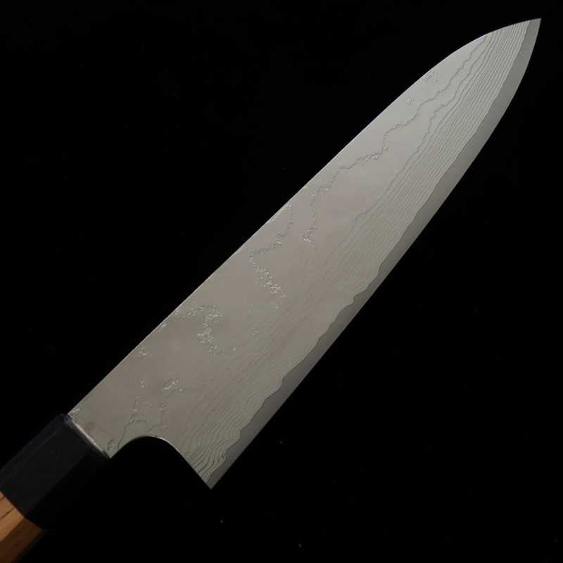 片山 雄太YUTA KATAYAMA VG10 ニッケルダマスカス 腐食仕上げ 牛刀 欅八角柄 (180-240mm)