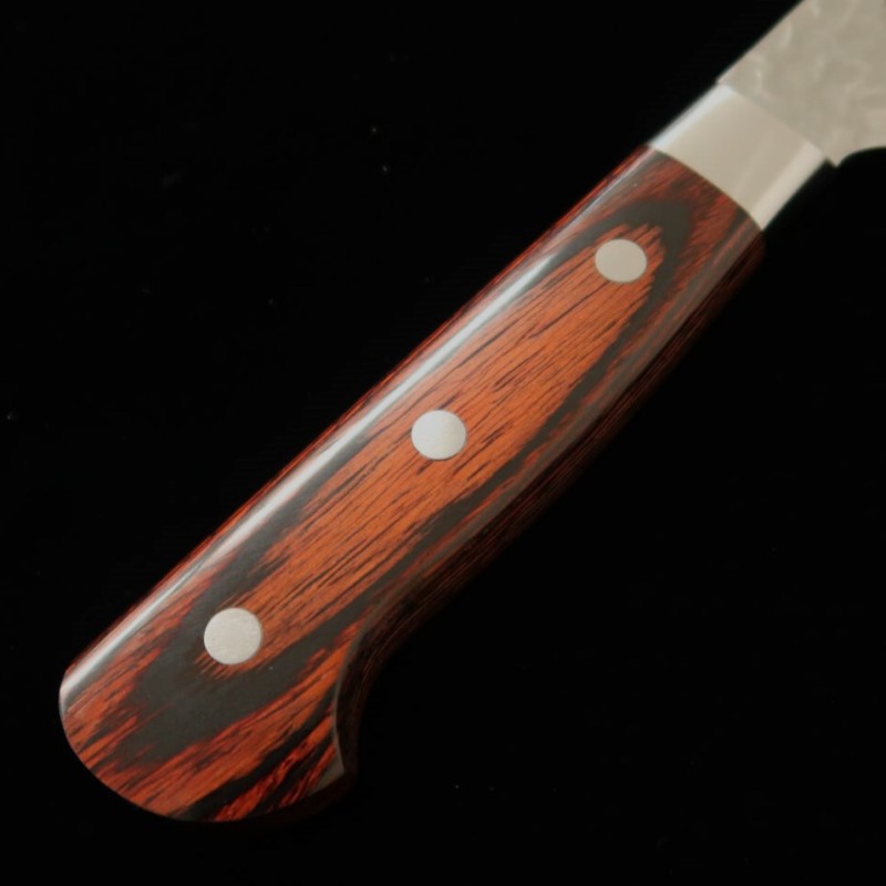 Sakai Takayuki SAKAI TAKAYUKI Gyuto tipo espada VG-10 Damasco 33 capas con martillado (190 mm)