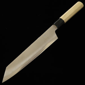 Sakai Kikumori SAKAI KIKUMORI Kikugetsu Gin Kiritsuke Gyuto Acier argenté n°3 Manche octogonal en magnolia (210mm)