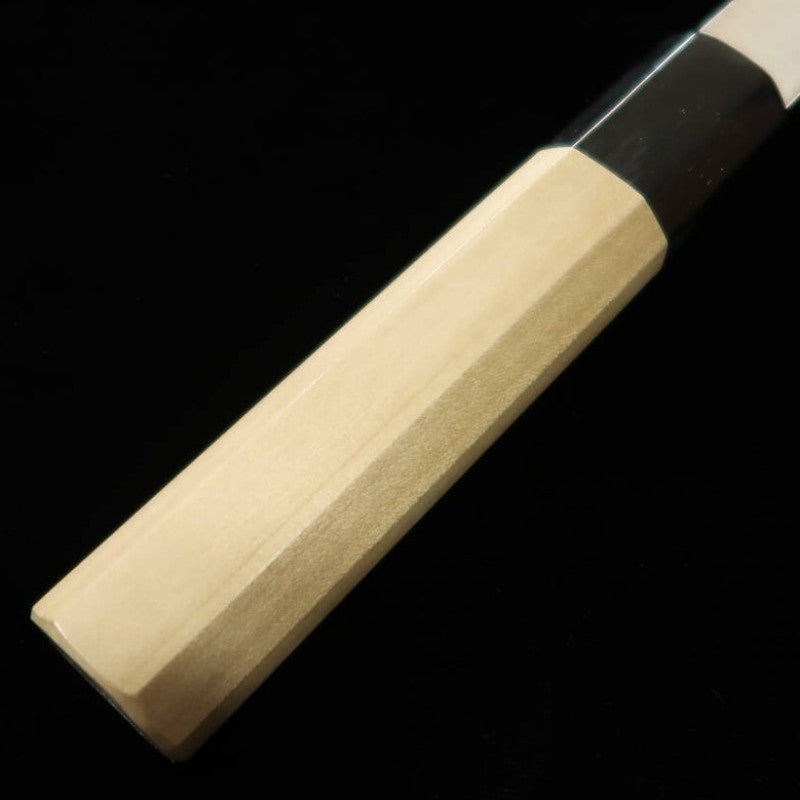 Sakai Kikumori SAKAI KIKUMORI Kikugetsu Gin Kiritsuke Gyuto Acier argenté n°3 Manche octogonal en magnolia (210mm)