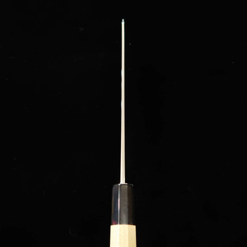 Sakai Kikumori SAKAI KIKUMORI Kikugetsu Gin Kiritsuke Gyuto Acier argenté n°3 Manche octogonal en magnolia (210mm)