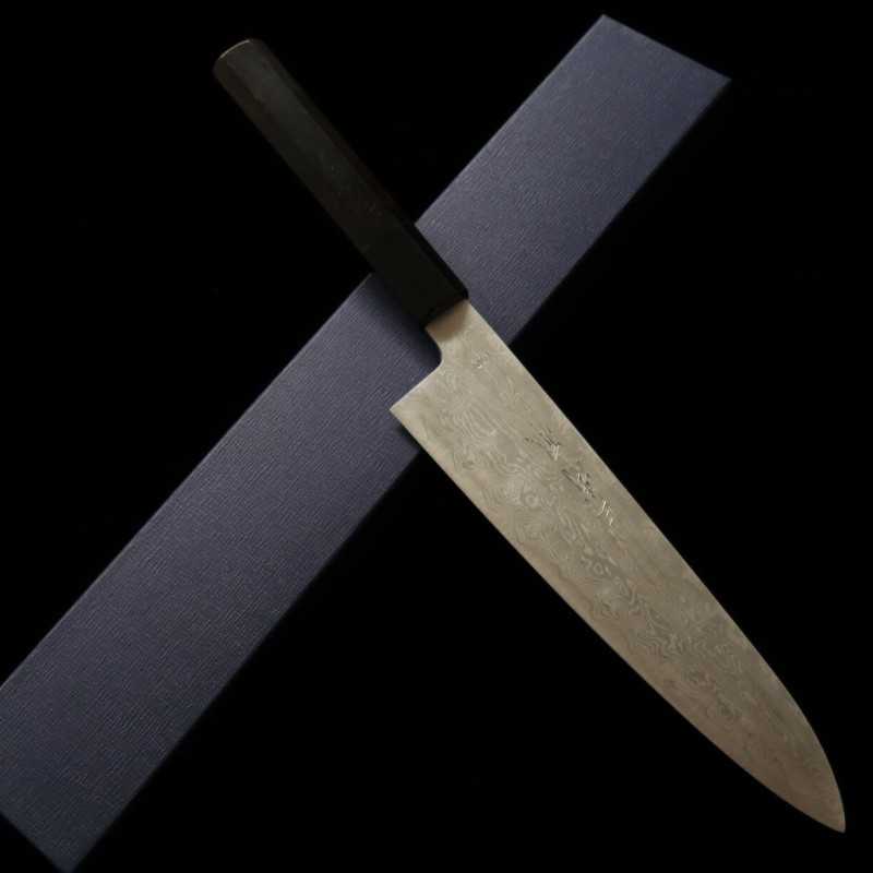 Gyuto MIURA Obidama VG10 Stainless Damascus with Ebony Handle (210/240mm)