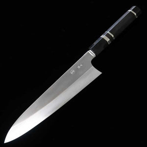 Tadokoro Hamono TADOKORO HAMONO Makoto Saku Finition miroir Gin-san n°3 Gyuto Manche octogonal en ébène et argent (210 mm)