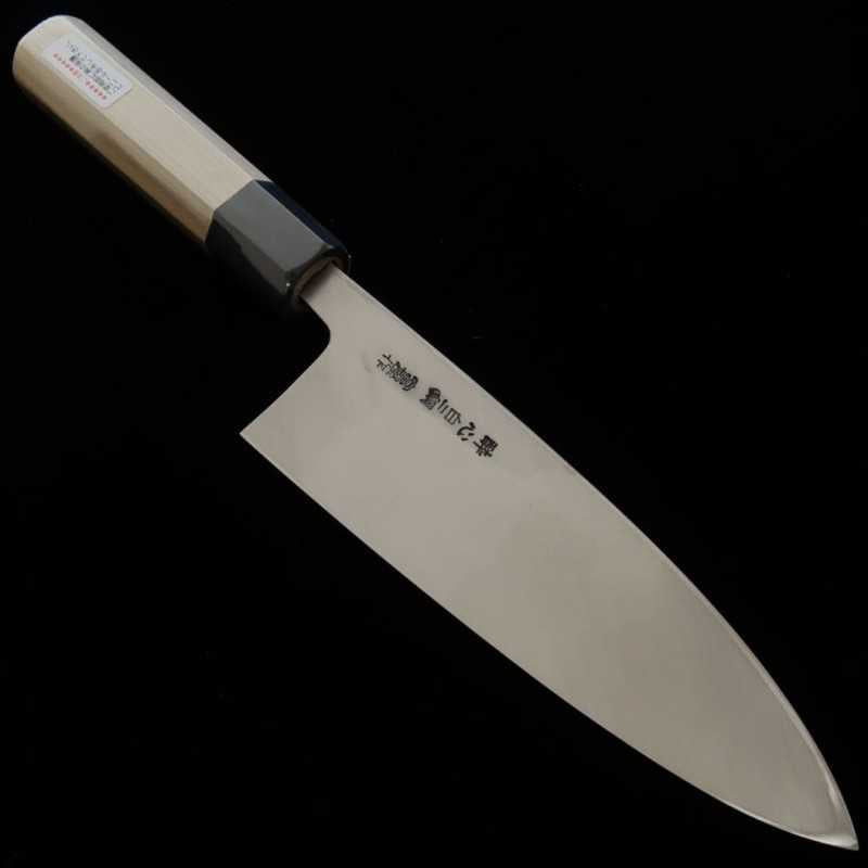 Suisin SUISIN Oniteboshin Deba acero Shirogami nº2, para zurdos, mango octogonal de magnolia (180 mm)