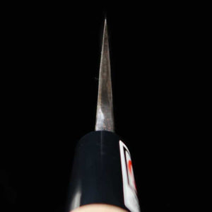 IKENAMI HAMONO, Deba à double tranchant, Shirogami No.1 inox, manche cerisier (130-180 mm)