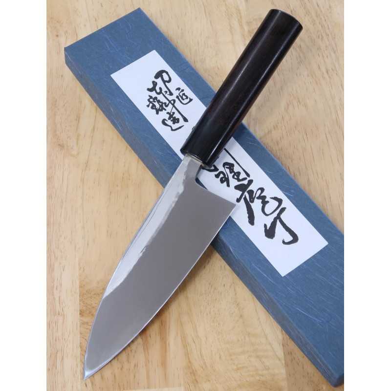 Deba MIURA Shirogami No. 2 Damascus with Rosewood Chestnut Handle (150-210mm)