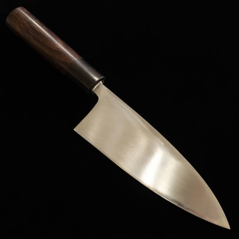 MIURA Deba Left-Handed Shirogami No. 2 Damascus Rosewood Handle (150mm) 