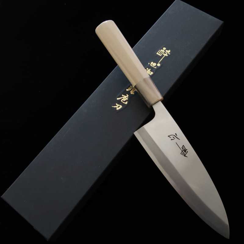 SUISIN Suisin deba acero Yasugi con funda de magnolia -Barco de primavera- (210 mm)