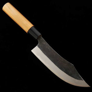 IKENAMI HAMONO Lame Shirogami No.1, inox, manche en cerisier, couteau pour dépeçage de cerf (150/180 mm)