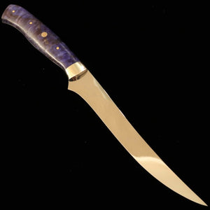 steak knife AsurahxMiura com cabo personalizado e acabamento espelhado SUS420J2 (150mm) 