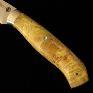 Asurah Knives × 三浦 MIURA SUS420J2  鏡面仕上げ カスタムハンドル イエロー フィレナイフ (160mm)