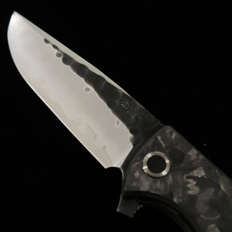 二唐 NIGARA フォールディングナイフ SG2 カーボンファイバーハンドル (97mm)