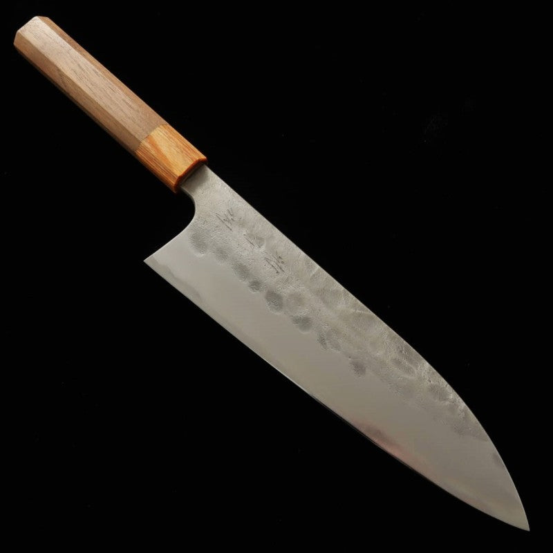 Miura MIURA Acier Bleu n°2, finition poirier, Gyuto, manche en noyer (210/240 mm)