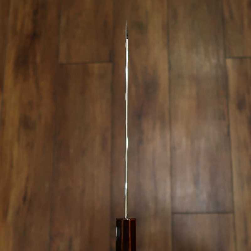 刃道HADO 切付牛刀 銀紙三号 木地呂塗り桜八角柄 （210/240mm）