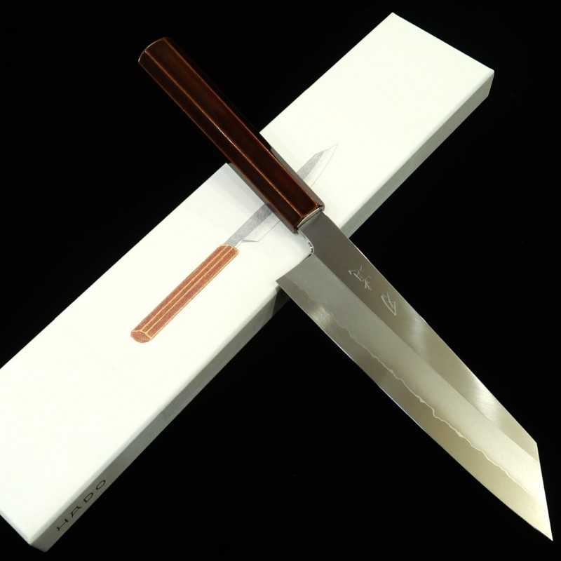 Hado HADO Ginpaku Nº3 Gyuto Kirituke con mango octogonal de sakura lacado Kijiro (210/240 mm)