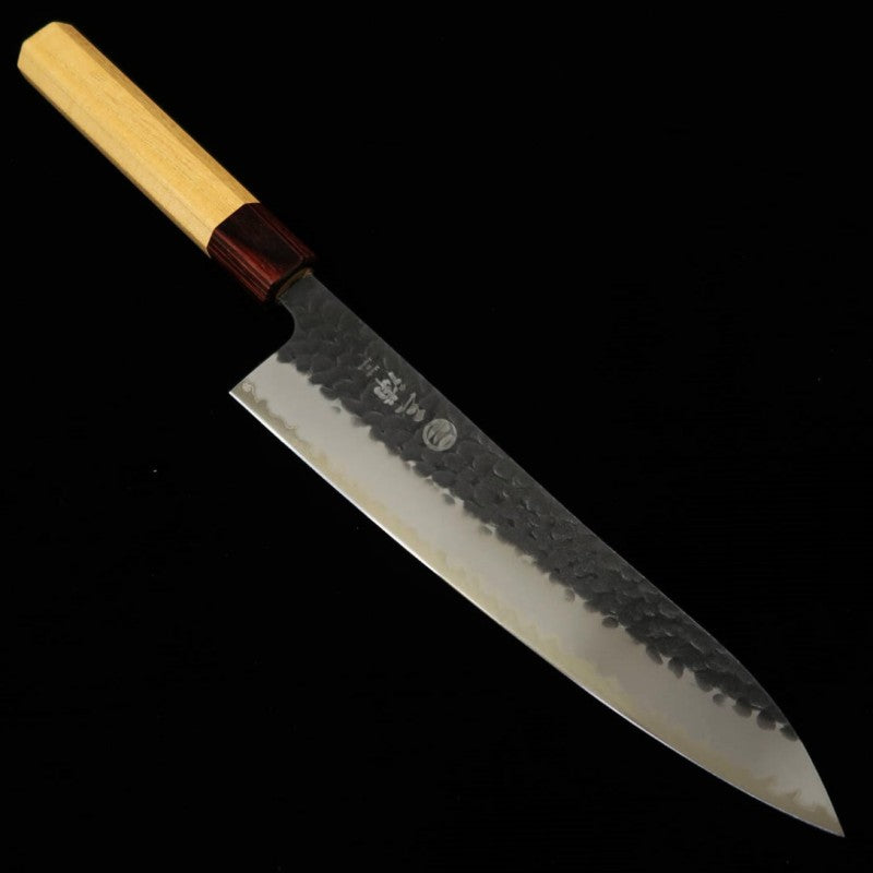 MIURA Super acier bleu, finition noire, couteau de chef (210/240 mm)