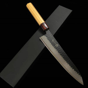 三浦 MIURA 青紙スーパー 割り込み 黒打 牛刀 (210/240mm)