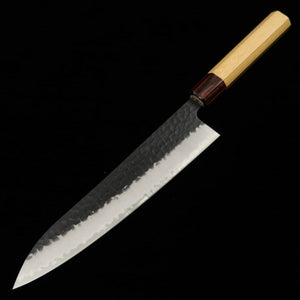 三浦 MIURA 青紙スーパー 割り込み 黒打 牛刀 (210/240mm)