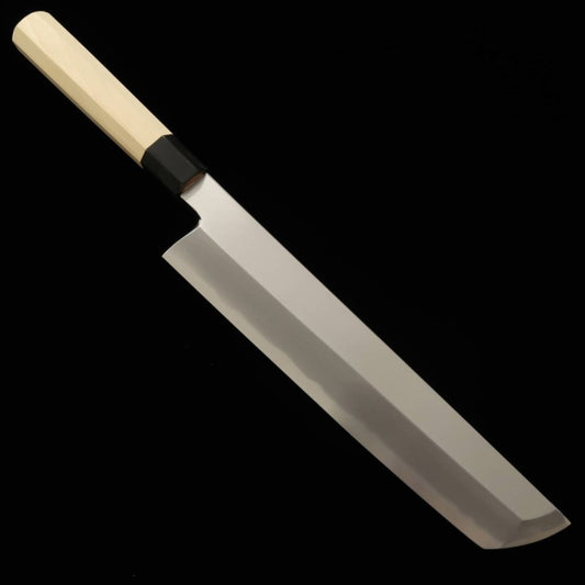 MIURA Conger eel slicer Shirogami No.2 Kasumi Finish Magnolia Handle (300mm)