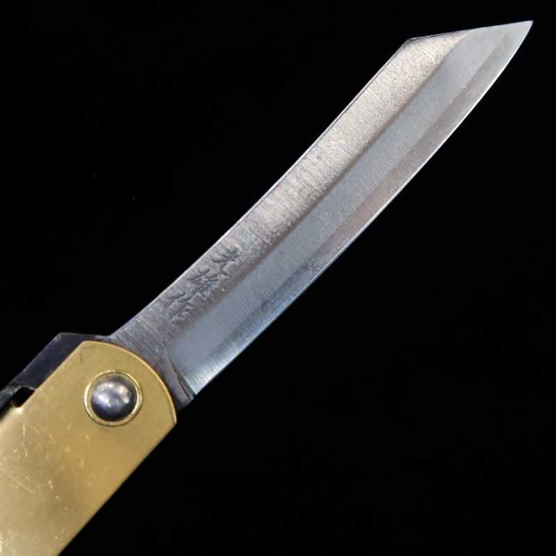 永尾かね駒製作所KANEKOMA 肥後守 青鋼割込 真鍮柄 干支シリーズ　- 亥 - (73mm)
