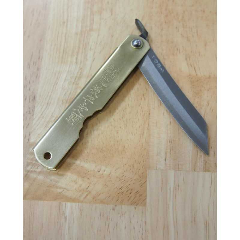 永尾かね駒製作所 HIGONOKAMI 肥後守 青鋼割込　大 (78mm)