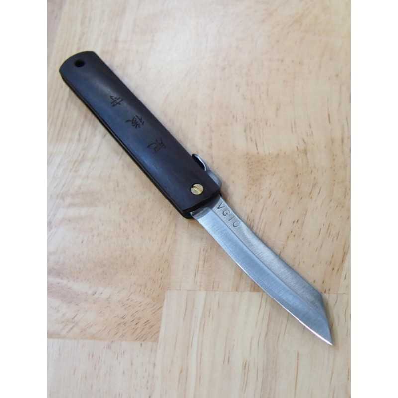永尾かね駒製作所 HIGONOKAMI 肥後守 VG10 アイアンウッド (70mm)