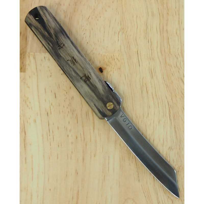 永尾かね駒製作所 HIGONOKAMI 肥後守 VG10 黒柿 (70mm)