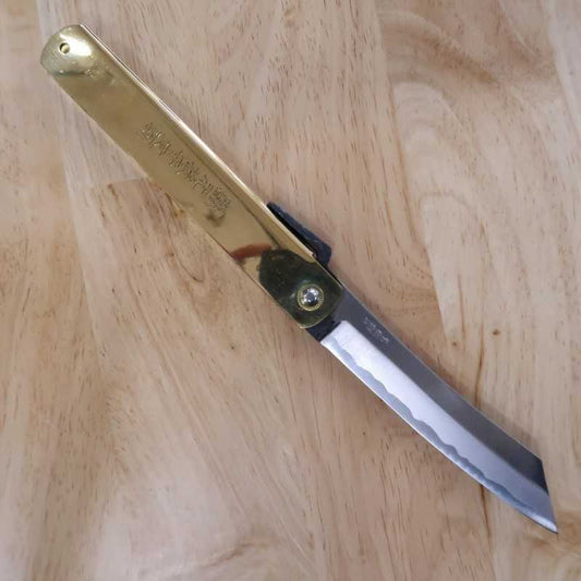 永尾かね駒製作所 HIGONOKAMI 肥後守 青鋼割込 ジャンボ (120mm)