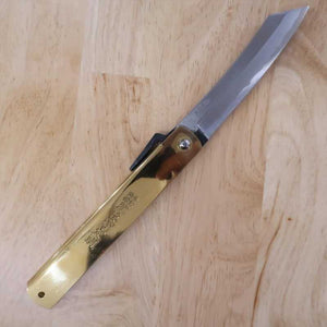 Nagao Kanekoma HIGONOKAMI Higonokami acier bleu laminé Jumbo (120 mm)
