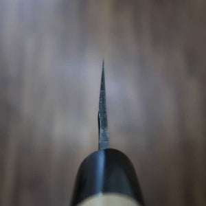SAKAI KIKUMORI Shirogami n.º 2 Gokujō Cuchillo para congrio/huesos Mango redondo de cuerno de búfalo (270 mm)
